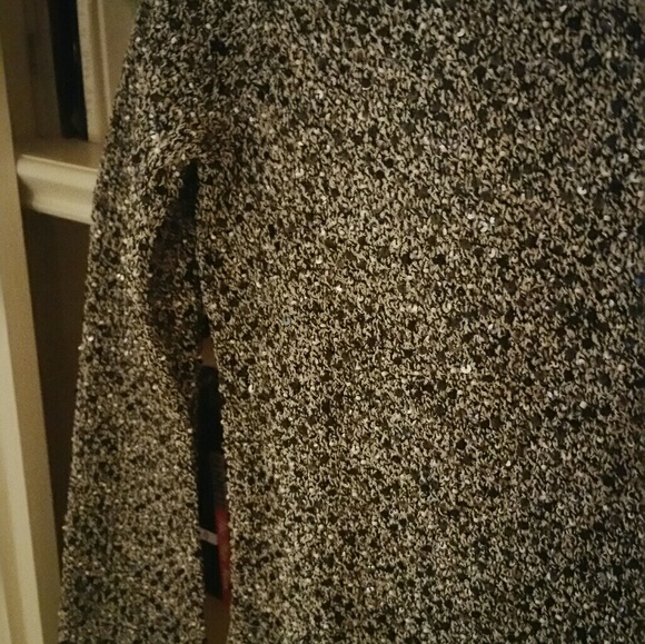 Marled Knit Top w/ Sequins, Anne Klein, Sz S - Picture 4 of 8